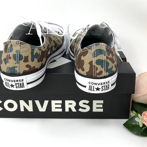 🌸Sale🌸 Converse Chuck Taylor AS Canvas Low Top Sandy Camo Womes Size 7 168088F - Picture 3 of 7